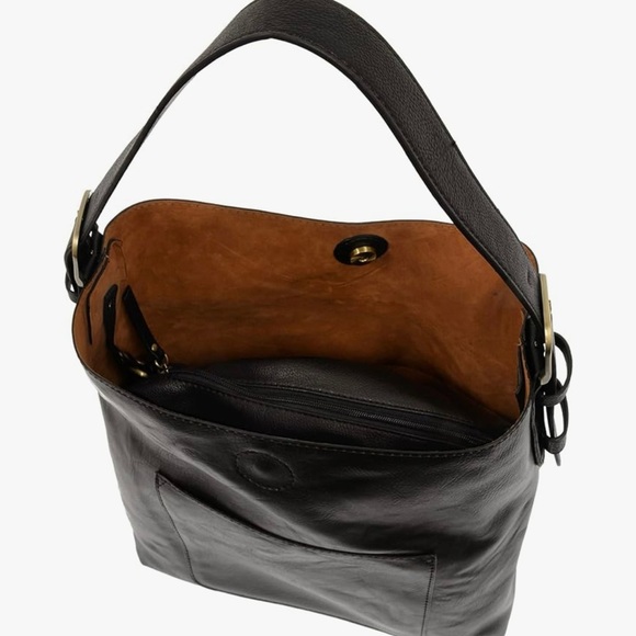 Joy Susan Handbags - Joy Susan Women’s Classic Hobo Purse 100% Vegan Leather.  Double purse inside